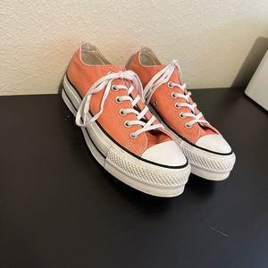 orange platform converse